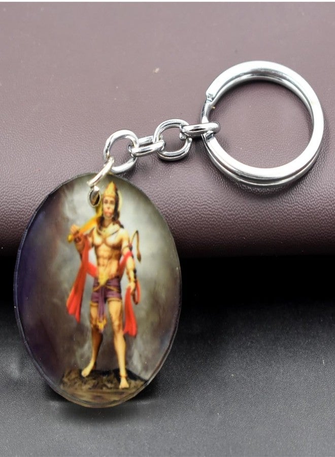 AFH Lord Gadhadhari Hanuman Crystal keychain for Men and Women - Image 2